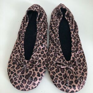 Isotoner Leopard Print Ballet Slippers